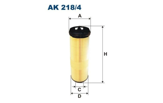 Air filter AK 218/4 Filtron