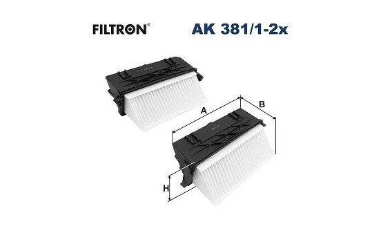 Air filter AK 381/1-2x Filtron