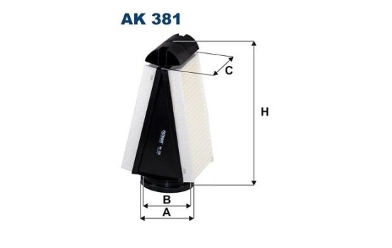 Air filter AK 381 Filtron