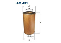 Air filter AM 431 Filtron