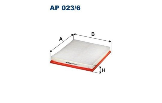 Air filter AP 023/6 Filtron