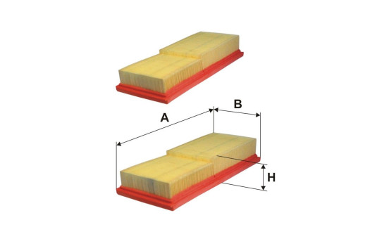 Air filter AP 034/3-2x Filtron, Image 2