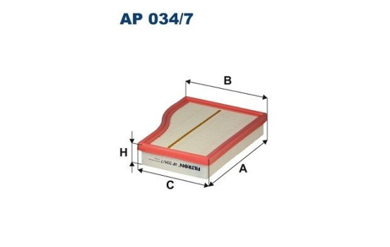 Air filter AP 034/7 Filtron