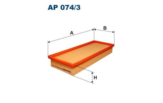 Air filter AP 074/3 Filtron
