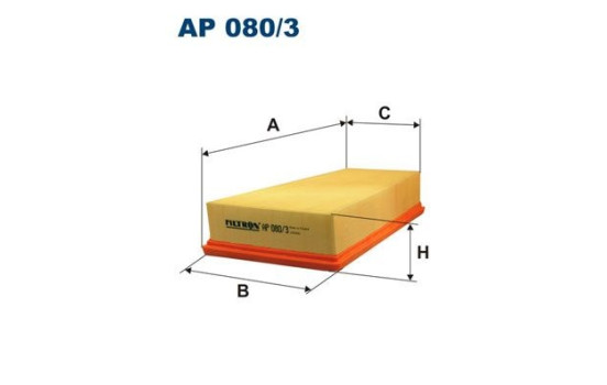 Air filter AP 080/3 Filtron