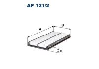 Air filter AP 121/2 Filtron