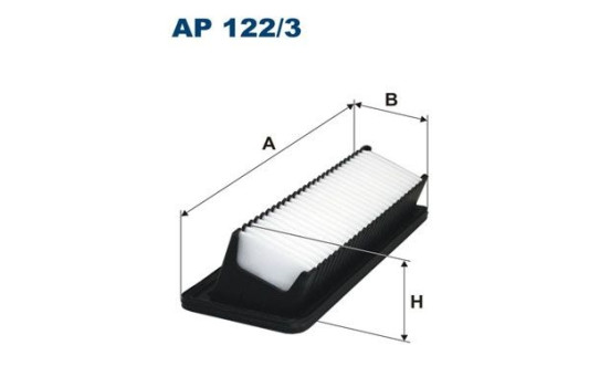 Air filter AP 122/3 Filtron
