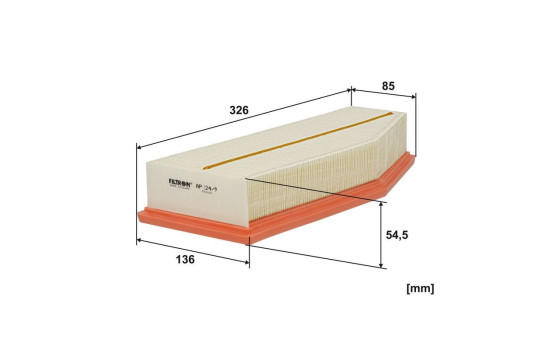 Air filter AP 124/9 Filtron, Image 2