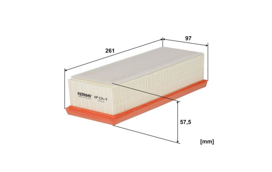 Air filter AP 134/9 Filtron, Image 2