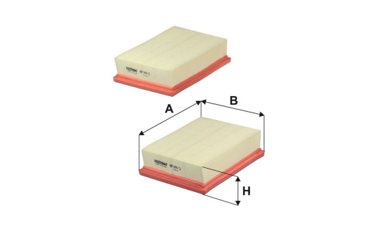 Air filter AP 149/2-2x Filtron, Image 2