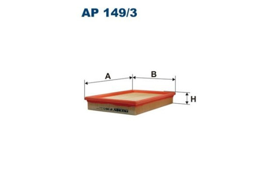 Air filter AP 149/3 Filtron