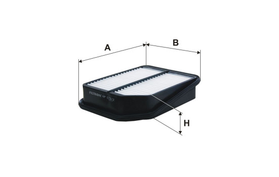 Air filter AP 173/2 Filtron, Image 2