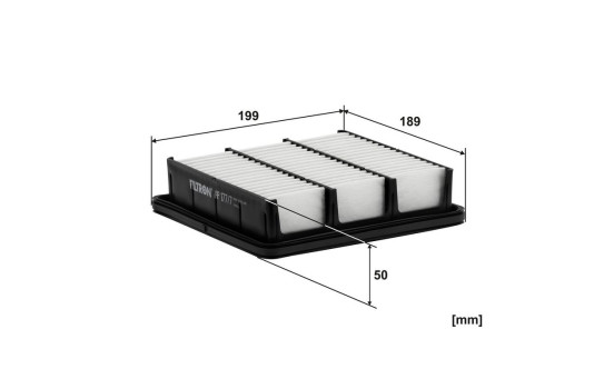 Air filter AP 177/7 Filtron, Image 2