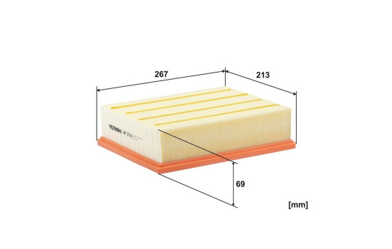 Air filter AP 179/2 Filtron, Image 2