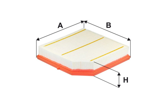 Air filter AP 180/2 Filtron, Image 2