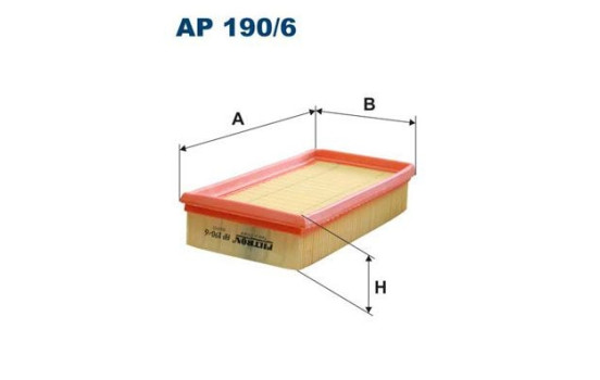 Air filter AP 190/6 Filtron