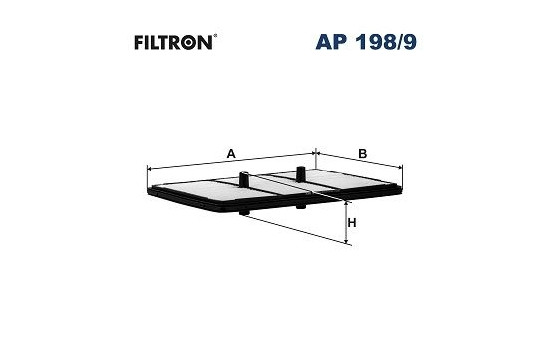 Air filter AP 198/9 Filtron