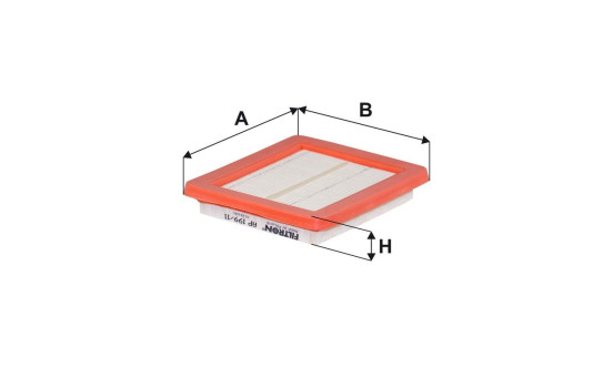 Air filter AP 199/11 Filtron, Image 2