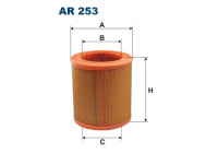 Air filter AR 253 Filtron