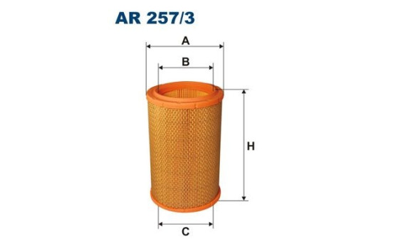 Air filter AR 257/3 Filtron