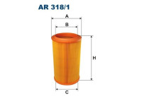Air filter AR 318/1 Filtron