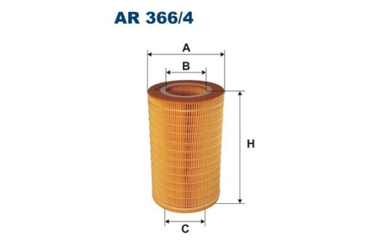 Air filter AR 366/4 Filtron