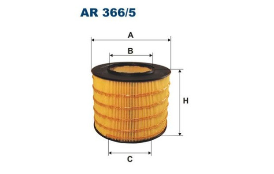 Air filter AR 366/5 Filtron