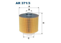 Air filter AR 371/3 Filtron