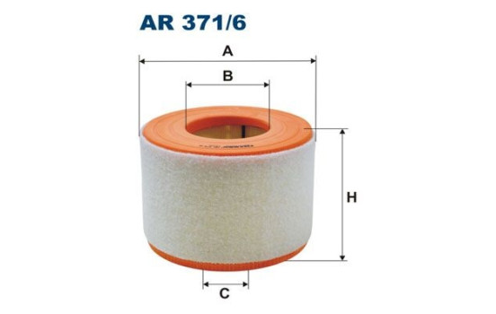 Air filter AR 371/6 Filtron