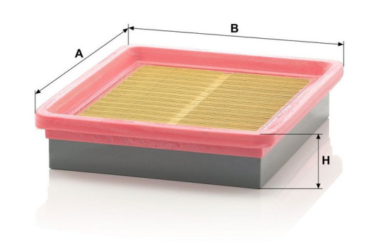 Air Filter C 2477 MANN-FILTER, Image 3