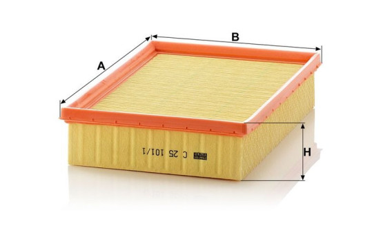 Air Filter C 25 101/1 Mann, Image 3