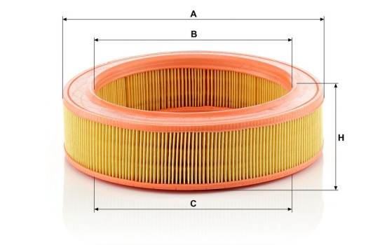 Air Filter C 2555/2 Mann, Image 3