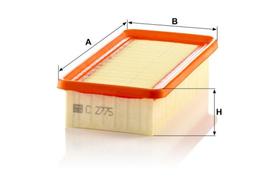 Air Filter C 2775 Mann, Image 3