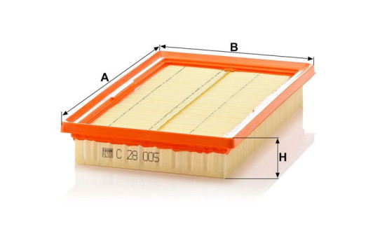 Air Filter C 28 005 Mann, Image 3