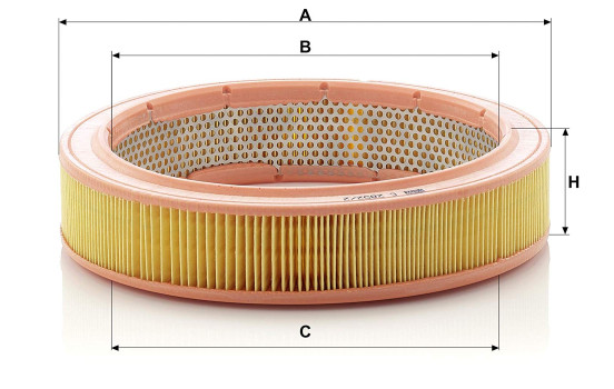 Air Filter C 2852/2 MANN-FILTER, Image 2