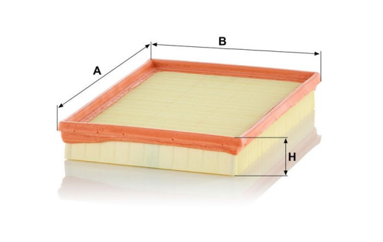 Air Filter C 2880 MANN-FILTER, Image 3