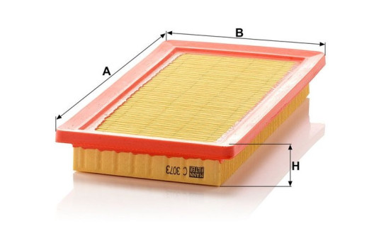 Air Filter C 3073 MANN-FILTER, Image 3