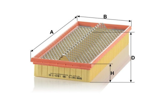 Air Filter C 38 163/1 Mann, Image 4
