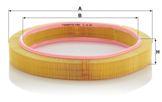 Air Filter C 41 121 Mann, Image 3