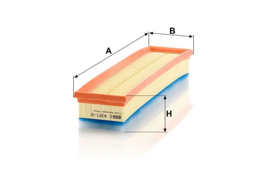 Air Filter C 4371/2 MANN-FILTER, Image 3