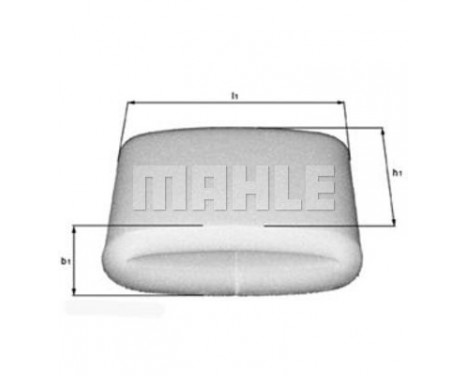 Air Filter LX 110 Mahle, Image 2