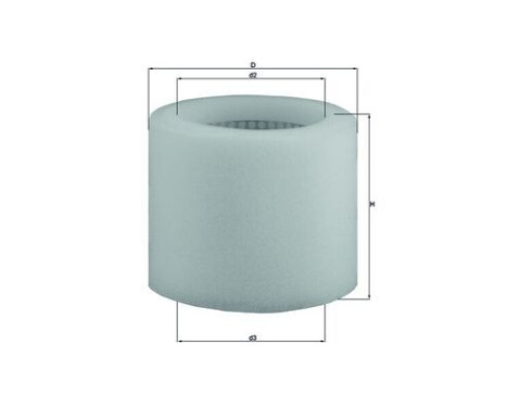Air Filter LX 123 Mahle, Image 2