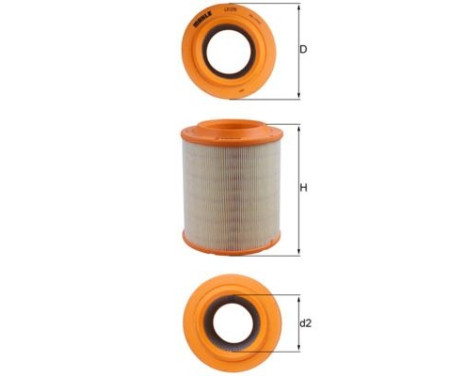 Air Filter LX 1275 Mahle, Image 2