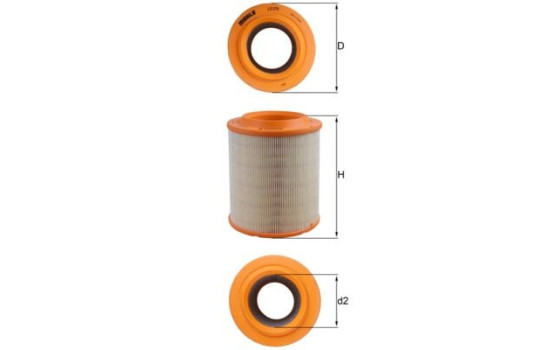 Air Filter LX 1275 Mahle, Image 2