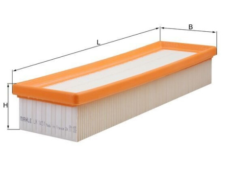 Air Filter LX 1451 Mahle, Image 2