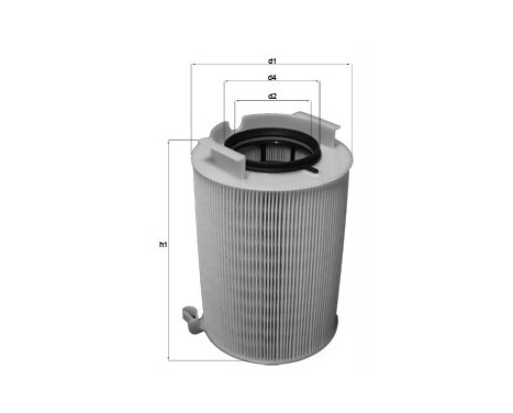 Air Filter LX 1566 Mahle, Image 2