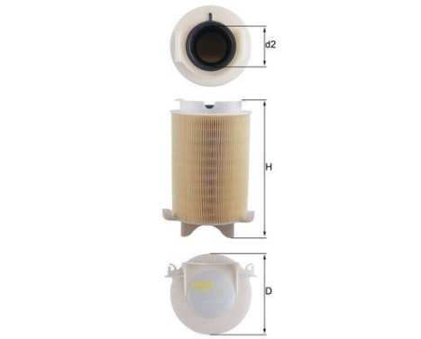 Air Filter LX 1566 Mahle, Image 3
