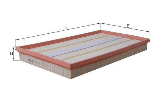 Air Filter LX 1573 Mahle, Image 2