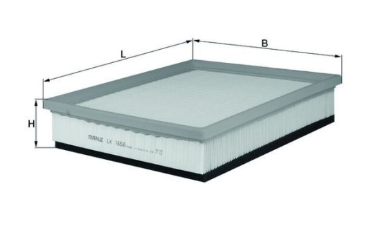 Air Filter LX 1656 Mahle, Image 3