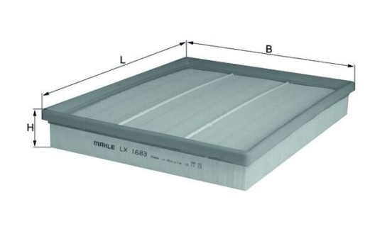 Air Filter LX 1683 Mahle, Image 3